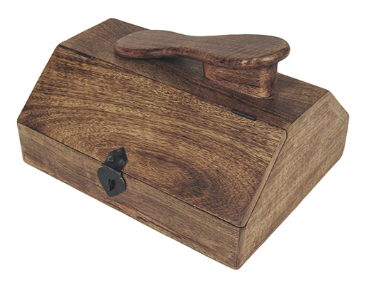 Mango Wood Shoe Polish Box - Click Image to Close